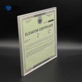Elevator Inspection Certificate Frame #1066 - 1